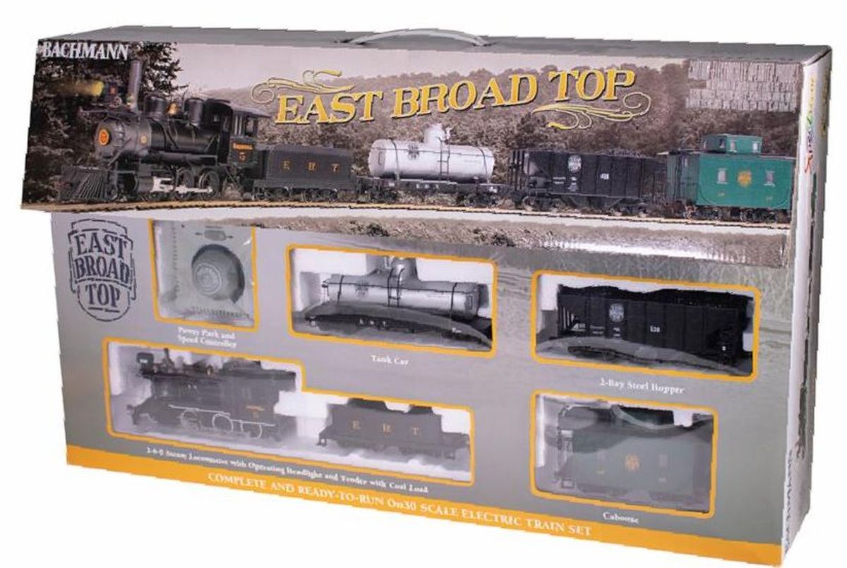 Bachmann Train 25025 On30 East Broad Top Steam Freight Set/2-6-0