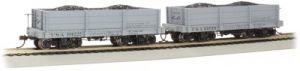 Bachmann Train 26533 On30 18 Low Side Gondola 2pk USA #100701 & 101222/gry