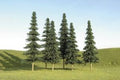 Bachmann Train 32004 Spruce Trees 5 -6 /6pc