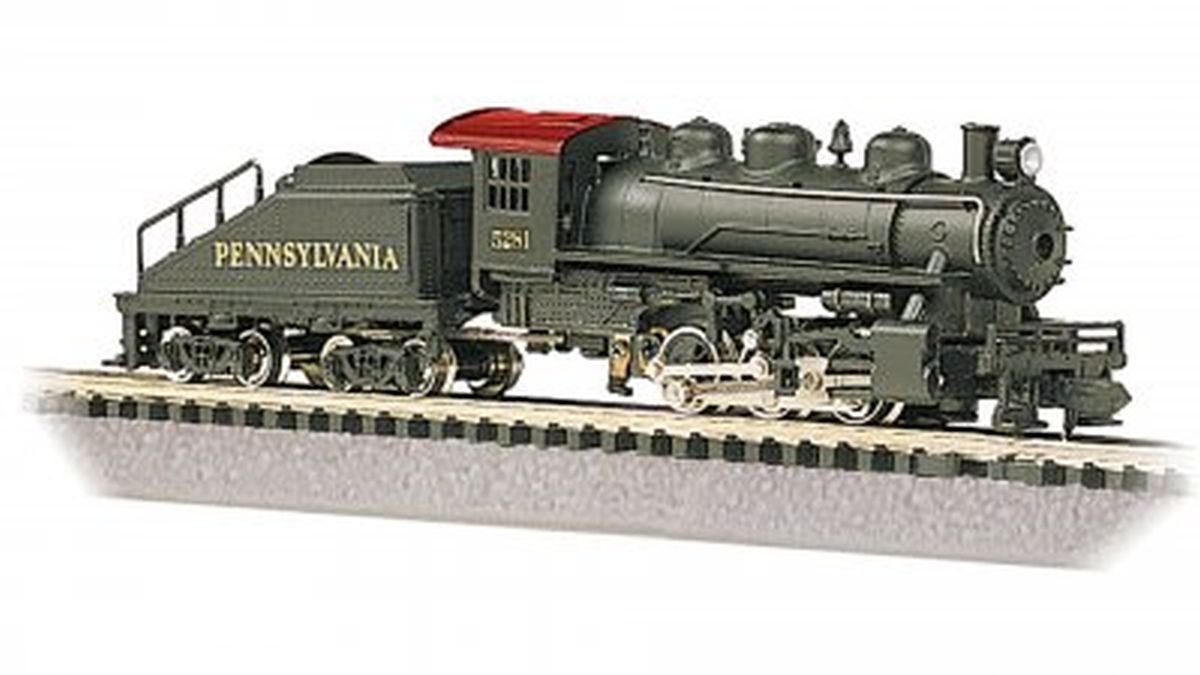 Bachmann Train 50553 N 0-6-0 Steam Loco w/Tender PRR #5281