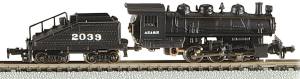 Bachmann Train 50566 N 0-6-0 Steam Loco w/Tender SF #2039