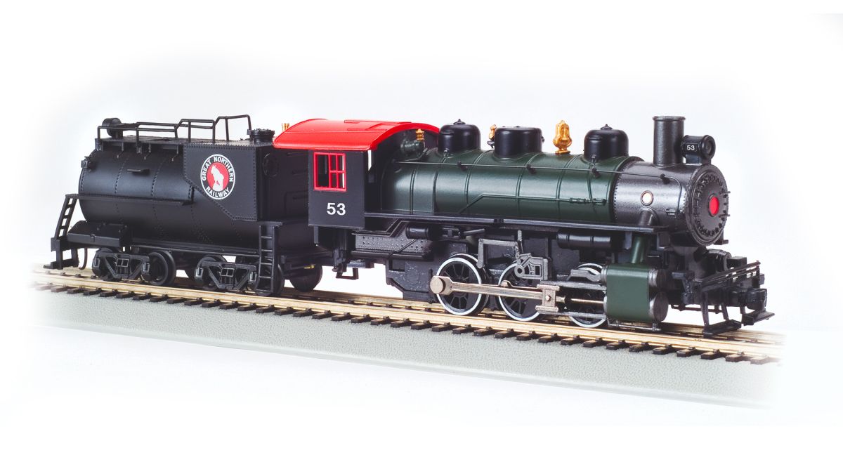 Bachmann Train 50714 HO 0-6-0 Steam Loco w/Slope Tender GN #53 w/Smoke