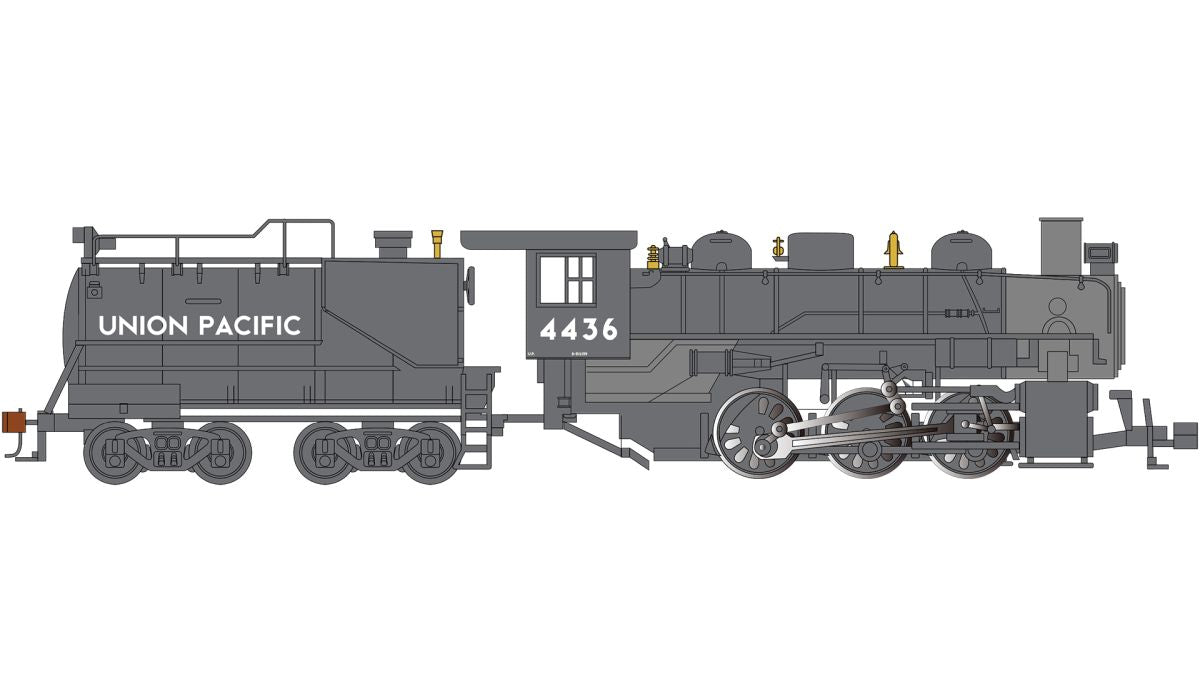 Bachmann Train 50717 HO USRA 0-6-0 W/Smoke & Vanderbilt Tender UP #4436