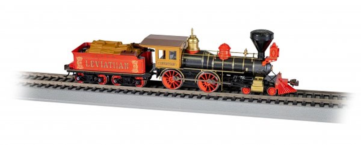 Bachmann Train 51008 HO 4-4-0 American Steam Loco CP #63 w/Wood Load/DCC Ready