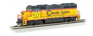 Bachmann Train 63533 HO GP40 Diesel Chessie #4155/DCC Ready