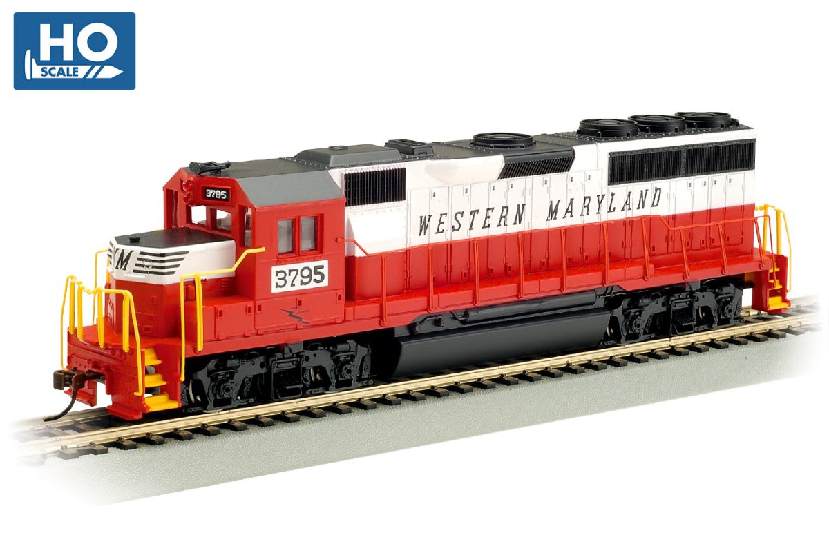 Bachmann Train 63536 HO GP40 Diesel WM #3795/DCC Ready