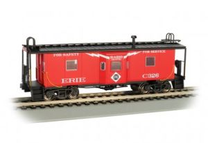 Bachmann Train 73203 HO Bay-Window Caboose Erie w/Roof Walk