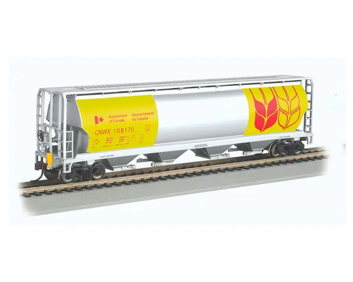 Bachmann Train 73807 HO 4-Bay Cyl.Hopper Gov. Of Canada #108175/yel