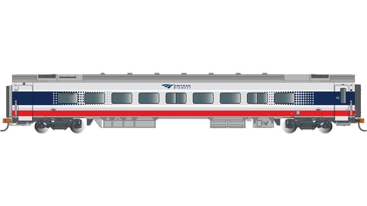 Bachmann Train 74510 HO Venture Car Amtrak Midwest Coach #4125 (Married Pair Car