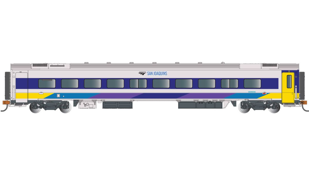 Bachmann Train 74515 HO Venture Car Amtrak San Joaquins Coach #9004 Interior Ligh