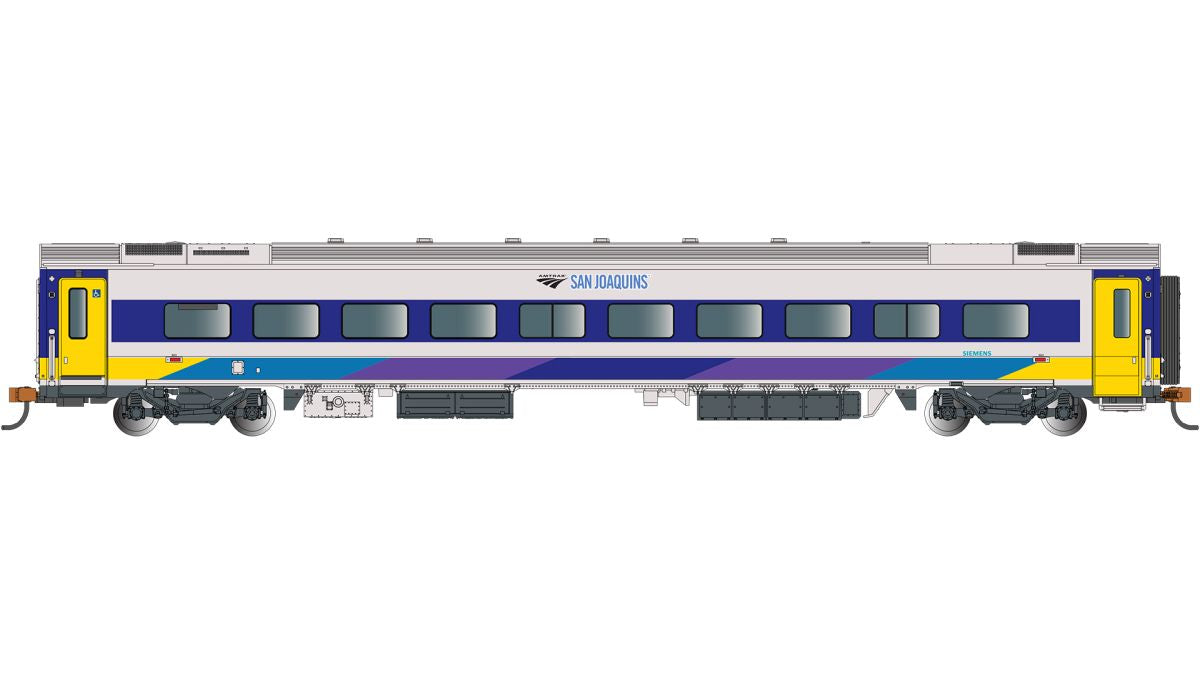 Bachmann Train 74517 HO Venture Car Amtrak San Joaquins Coach #9025 Interior Ligh