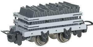 Bachmann Train 77301 HO TTT Narrow Gauge Slate Wagon w/Load (Runs on N Track)