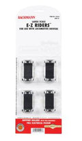 Bachmann Train 92423 G E-Z Riders w/Ball-Bearing Rollers/4pk