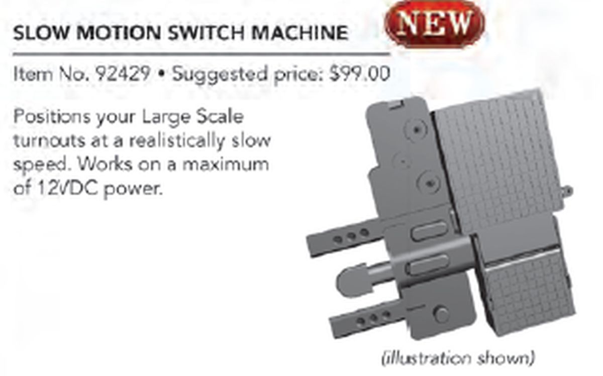 Bachmann Train 92429 G Slow Motion Switch Machine