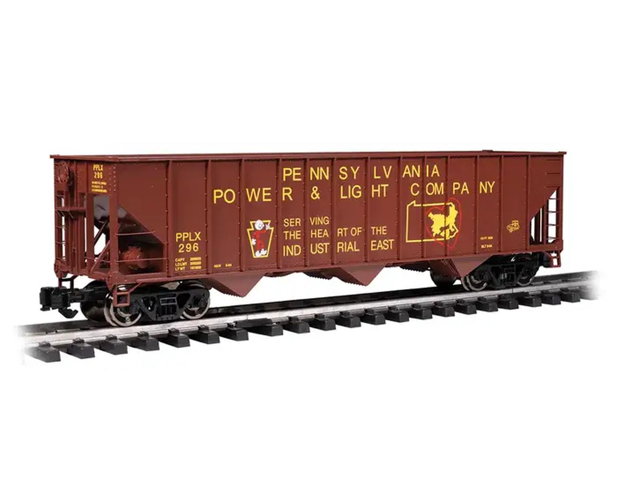 Bachmann Train 93651 G 100t 3-Bay Hopper PP&L #296 (1:29)