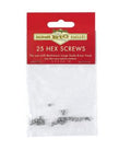Bachmann Train 94656 G Stainless Steel Hex Screws/25pc