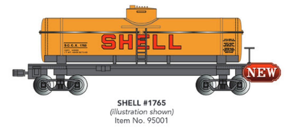 Bachmann Train 95001 G Single-Dome Tank Car Shell #1765