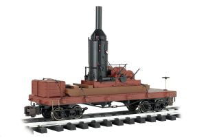 Bachmann Train 95699 G 20 Flatcar w/Log Skidder &Crates