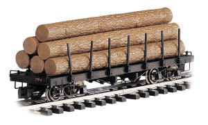 Bachmann Train 98470 G Flatcar w/Logs