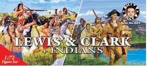 Billy V Figures 681 1/72 Lewis & Clark Expedition Figures