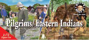 Billy V Figures 686 1/72 Pilgrim & Indian Figures