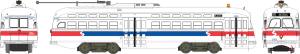 Bowser Train 12691 HO PCC Streetcar Septa PhII #2095 Rt.15