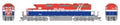 Bowser Train 24130 HO SD40-2 Diesel BCR #763/red/wht/blu