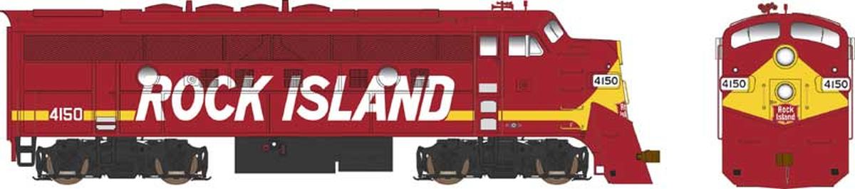 Bowser Train 24598 HO F9AM RI #4150 EX UP R&Y Schm.