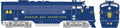 Bowser Train 24610 HO F3-A BAR #40 Solid bl
