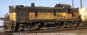 Bowser Train 24689 HO RS-3 Diesel SP&S Orange & Brown #90