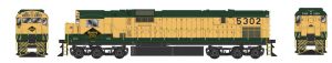 Bowser Train 24751 HO C630 Diesel RDG #5302/Tri-Mount Trucks
