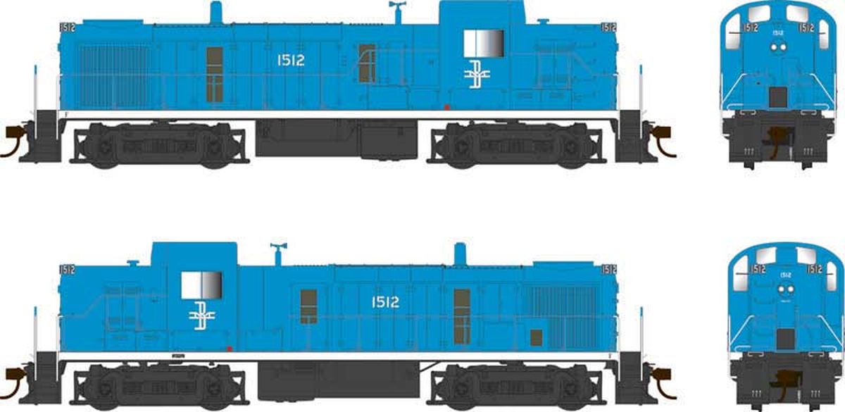 Bowser Train 25191 HO RS-3 Diesel w/Sound B&M blue scheme #1512