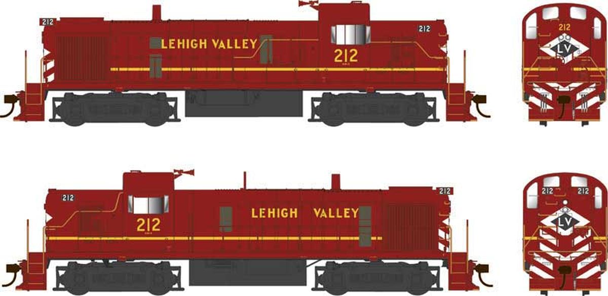 Bowser Train 25197 HO RS-3 Diesel LV ex-PRR final scheme #212