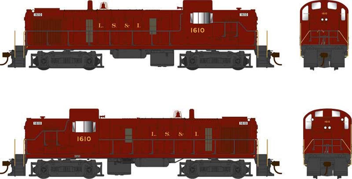 Bowser Model Trains BOW25205 HO RS-3 Diesel w/Sound LS&I marron #1609
