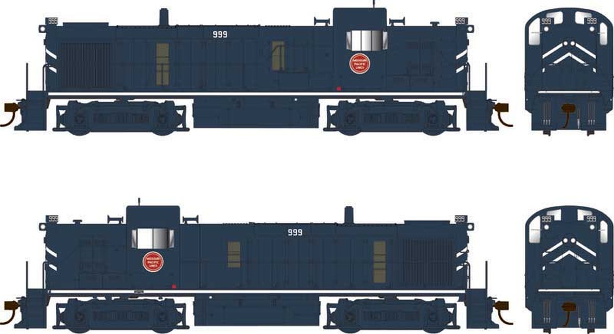 Bowser Train 25211 HO RS-3 Diesel MP solid blue scheme #996