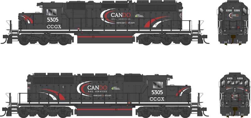 Bowser Train 25345 HO SD40-2 Diesel Cando SD40-2 #5305