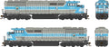Bowser Train 25354 HO SD40-2f Diesel CM&Q #9023