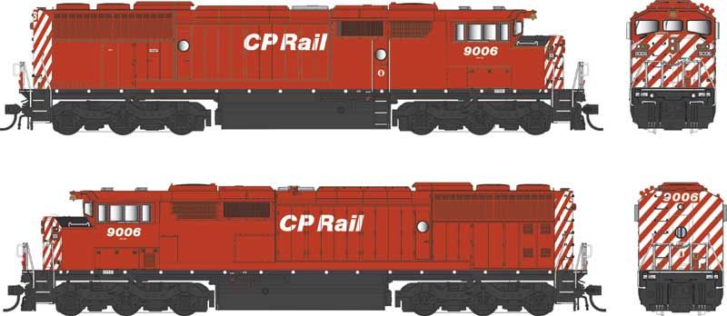 Bowser Train 25358 HO SD40-2f Diesel CP #9019