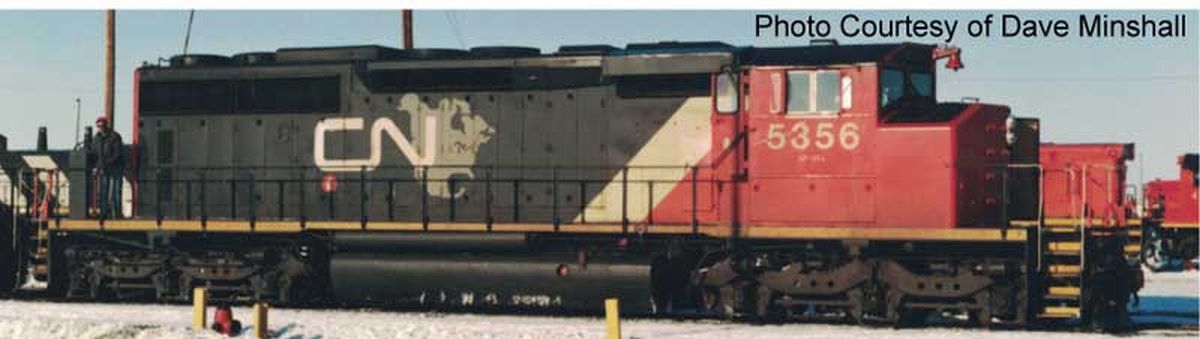 Bowser Train 25395 HO SD40-2W Diesel CN #5356/CNNA Map Scheme