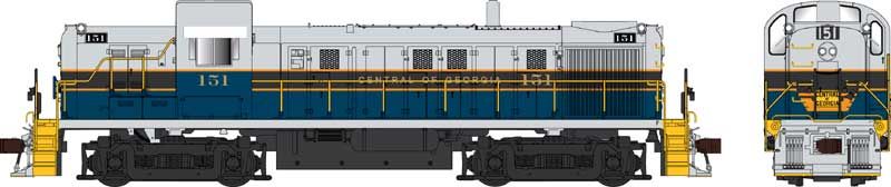 Bowser Train 25413 HO RS-3 Diesel w/Sound CoG #151/blu&gry