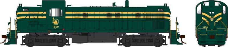 Bowser Train 25415 HO RS-3 Diesel CNJ #1550/Green Stripe