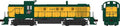 Bowser Train 25423 HO RS-3 Diesel w/Sound CNW #165/yel&grn
