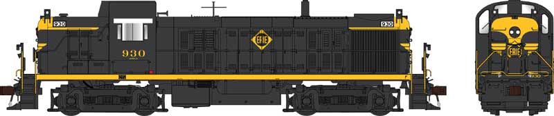 Bowser Train 25446 HO RS-3 Diesel w/Sound Erie #918/blk&yel