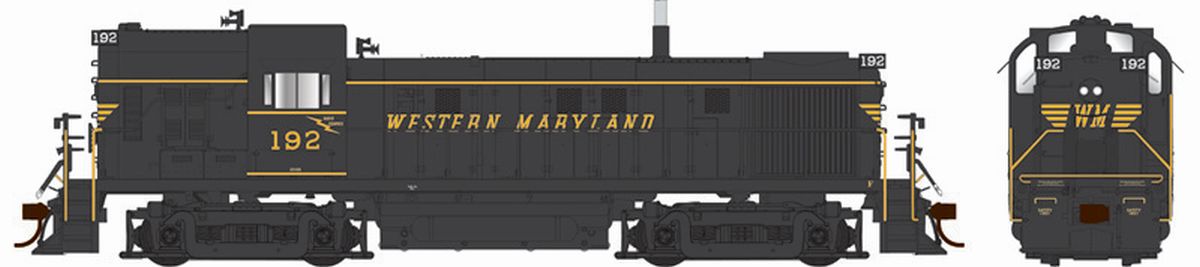 Bowser Train 25457 HO RS3 WM Hammerhead Speed Letter #192