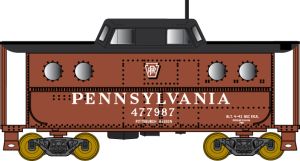 Bowser Train 37790 N N5c Caboose PRR #477983/black roof