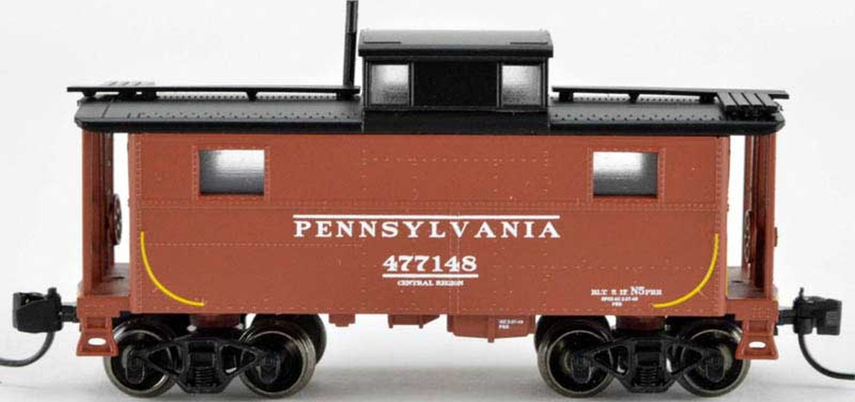 Bowser Train 37897 N N5 Caboose PRR Early Black Roof #477172