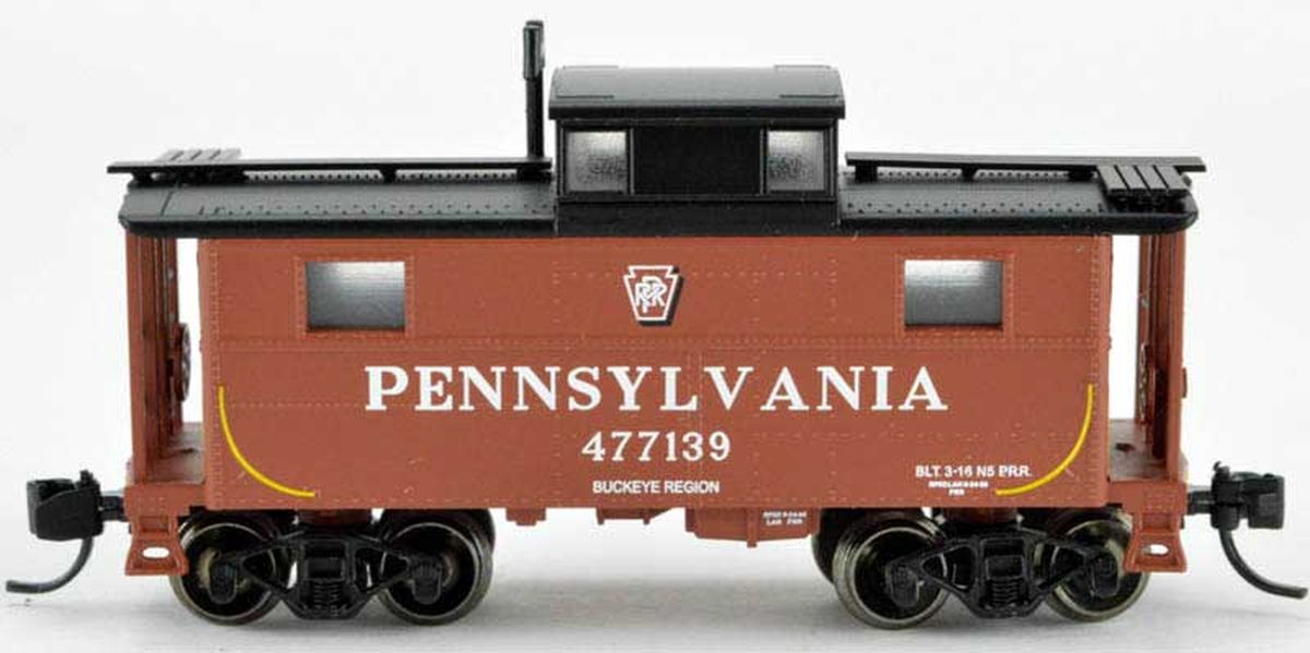 Bowser Train 37901 N N5 Caboose PRR Shadow Keystone Buckeye #477139