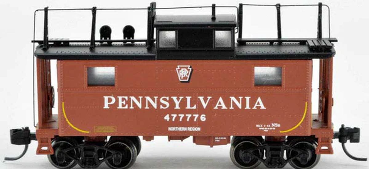 Bowser Train 37905 N N5 Caboose PRR Shadow Keystone w/Trainphone #477801