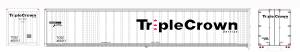 Bowser Train 40837 HO 53 Roadrailer Triple Crown NS #460004/Lg.Logo