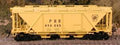 Bowser Train 40974 HO H30 Cvd.Hopper PRR #498049/yel
